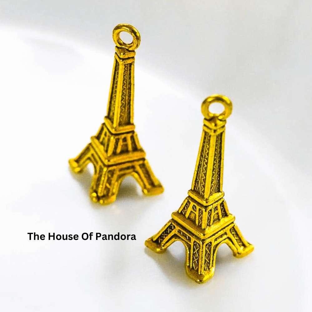 golden 3d eiffel tower charm – House of Pandora